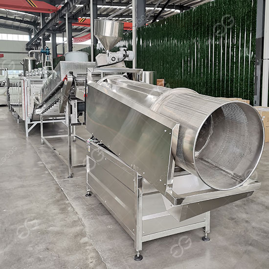 Línea de tostado de semillas de girasol