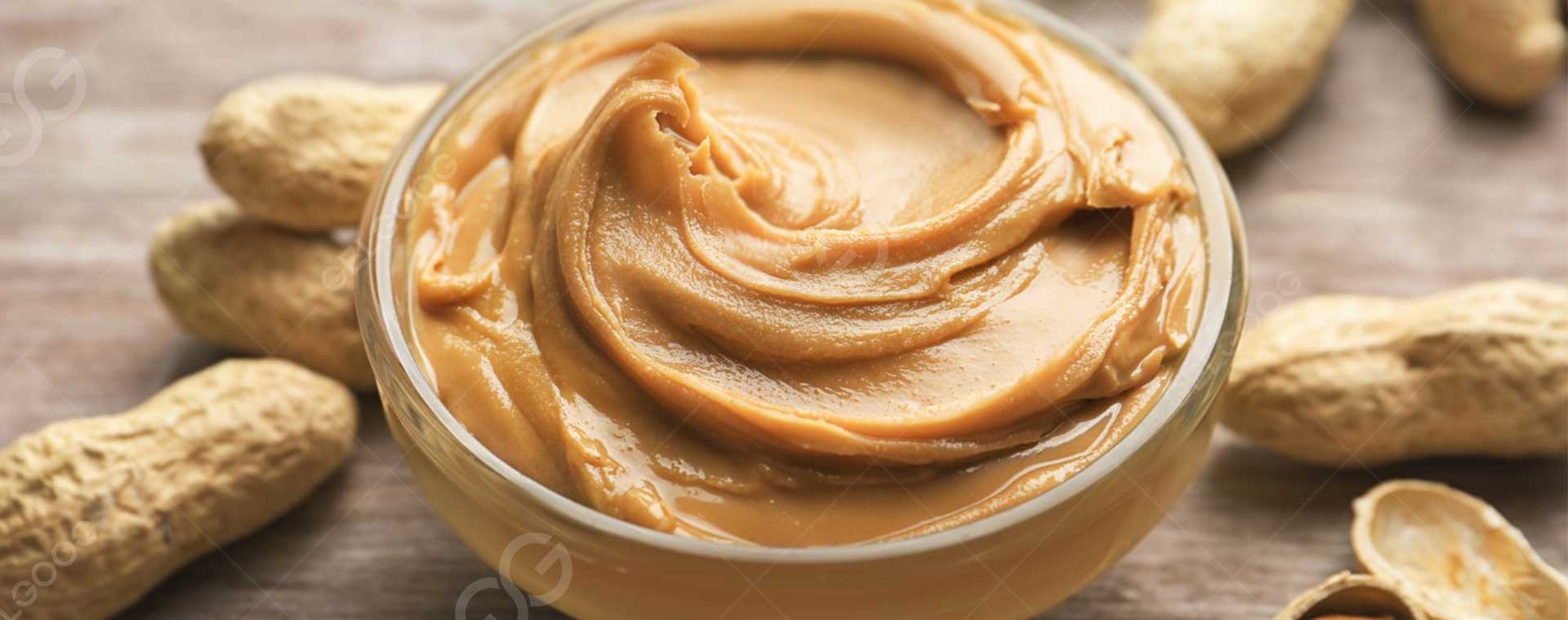 Banner de la línea de procesamiento de mantequilla de maní